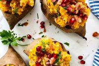 Apple and Bacon Stuffed Sweet Potatoes: Savory Autumn Recipe