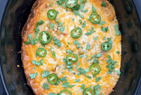 Salsa Verde Chicken Casserole (Slow Cooker Recipe)