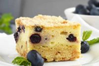 Blueberry Crumb Cake with Farmer’s Cheese Filling