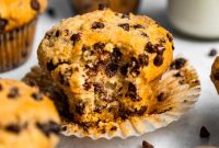 Small-Batch Chocolate Chip Muffins Made with Sour Cream