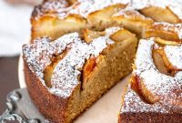 Moist Pear Cake Recipe with Cinnamon Glaze