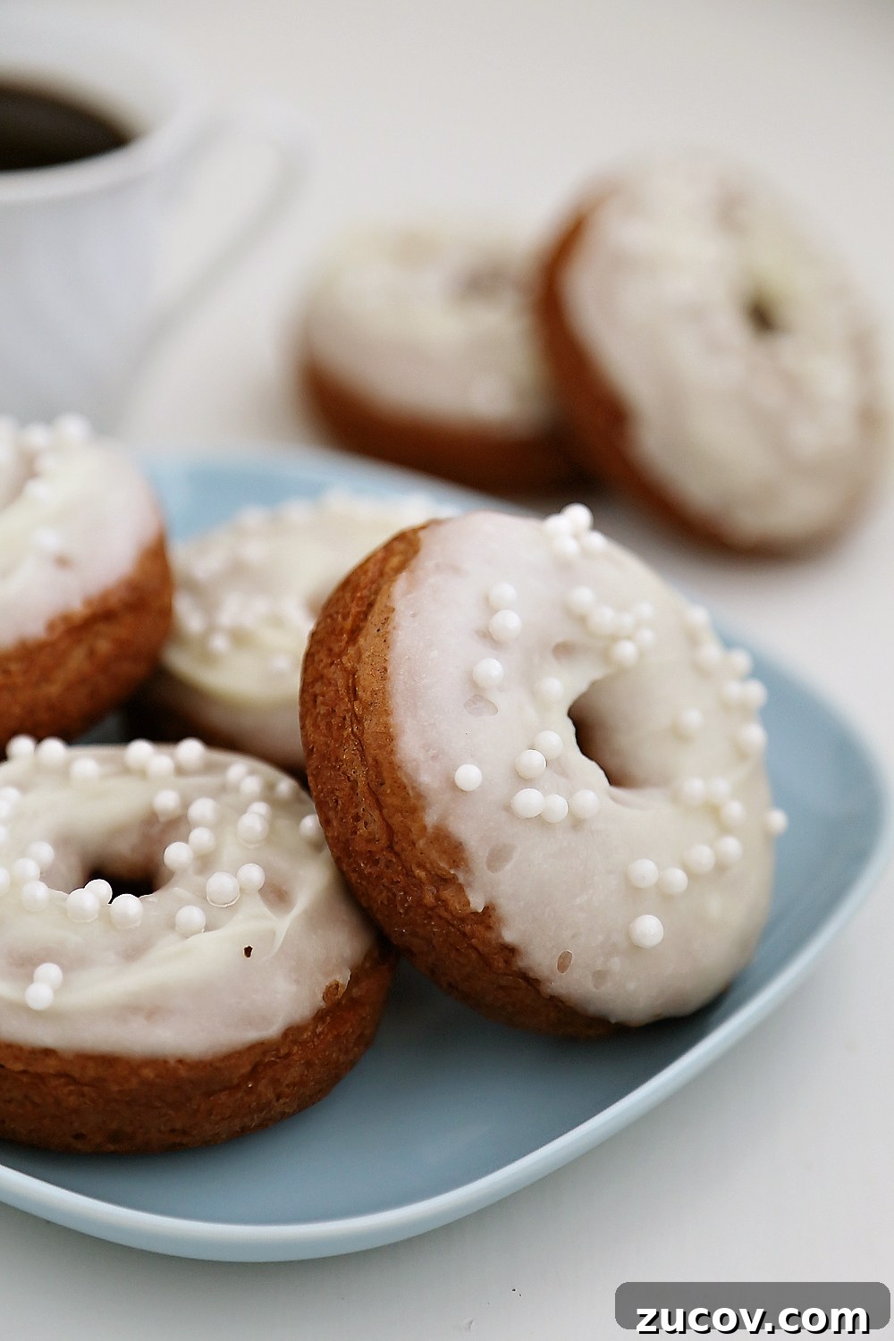 Soft Pumpkin Donuts with Cream Cheese Glaze Recipe 5 Soft Pumpkin Donuts with Cream Cheese Glaze - Super soft, spiced pumpkin donuts are so fragrant, simple and scrumptious. Baked not fried! Thecomfortofcooking.com