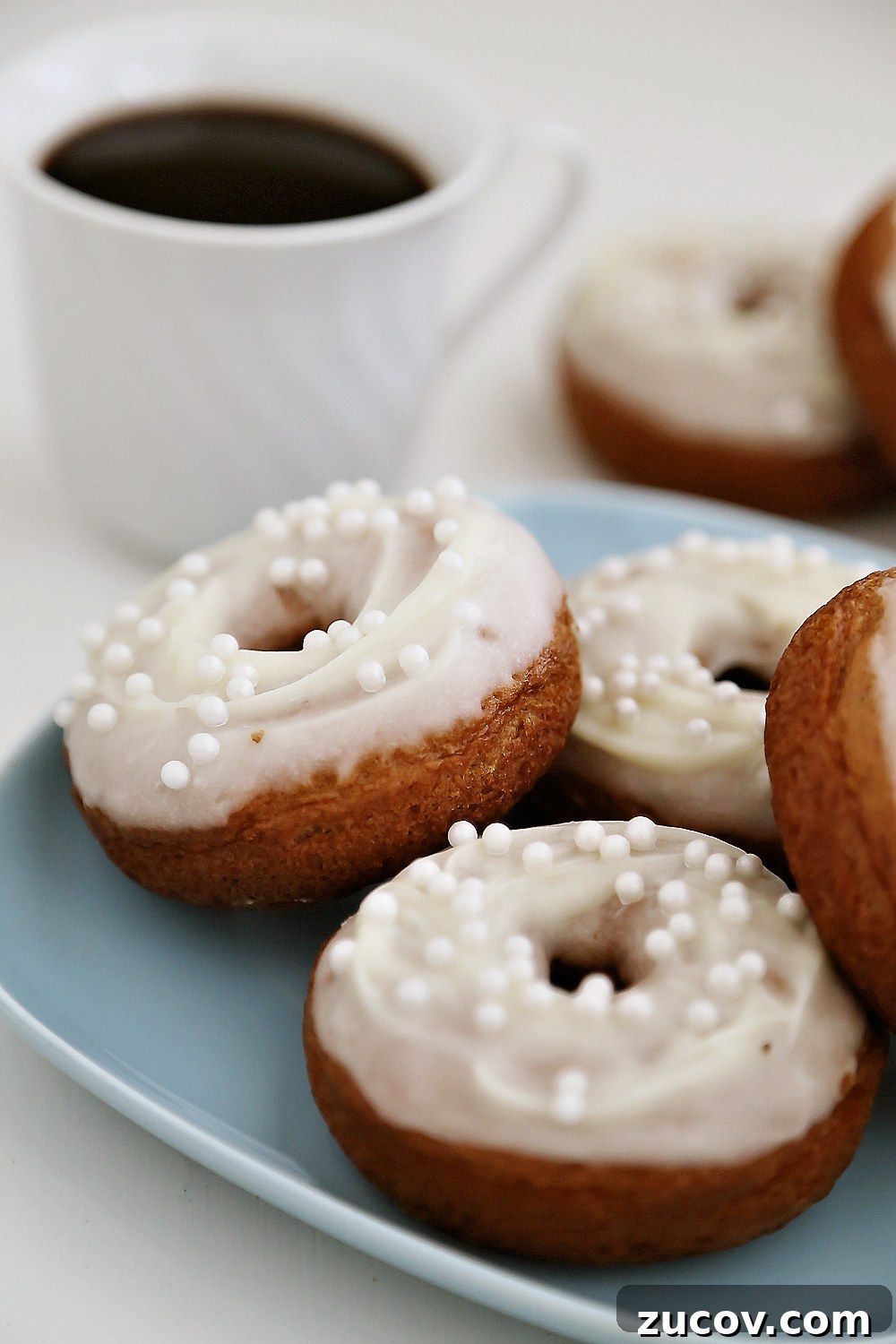 Soft Pumpkin Donuts with Cream Cheese Glaze Recipe 7 Soft Pumpkin Donuts with Cream Cheese Glaze - Super soft, spiced pumpkin donuts are so fragrant, simple and scrumptious. Baked not fried! Thecomfortofcooking.com