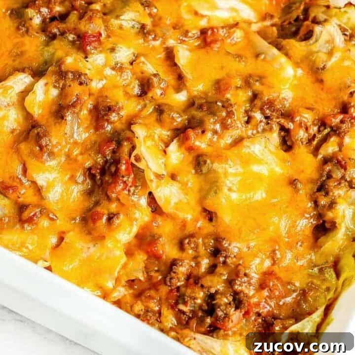 Keto Unstuffed Cabbage Roll Casserole