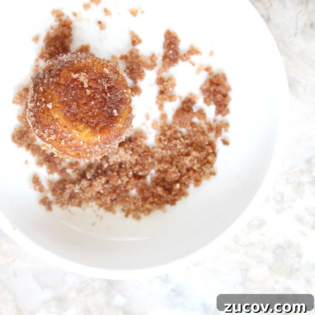 Fill mini muffin pan