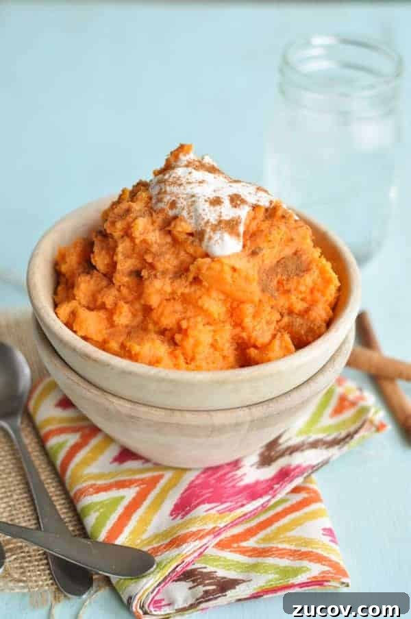 Clean Eating Mashed Sweet Potatoes Recipe