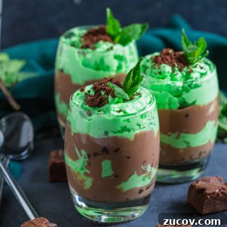 Mini Mint Chocolate Trifles Recipe with Creamy Layers and Crunch 5 Mini Mint Chocolate Trifles