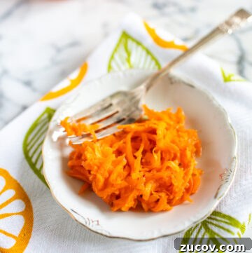 Crisp Quick Pickled Asparagus Recipe for Flavorful Snacks 3 Close up of pickled carrots in a small white bowl.