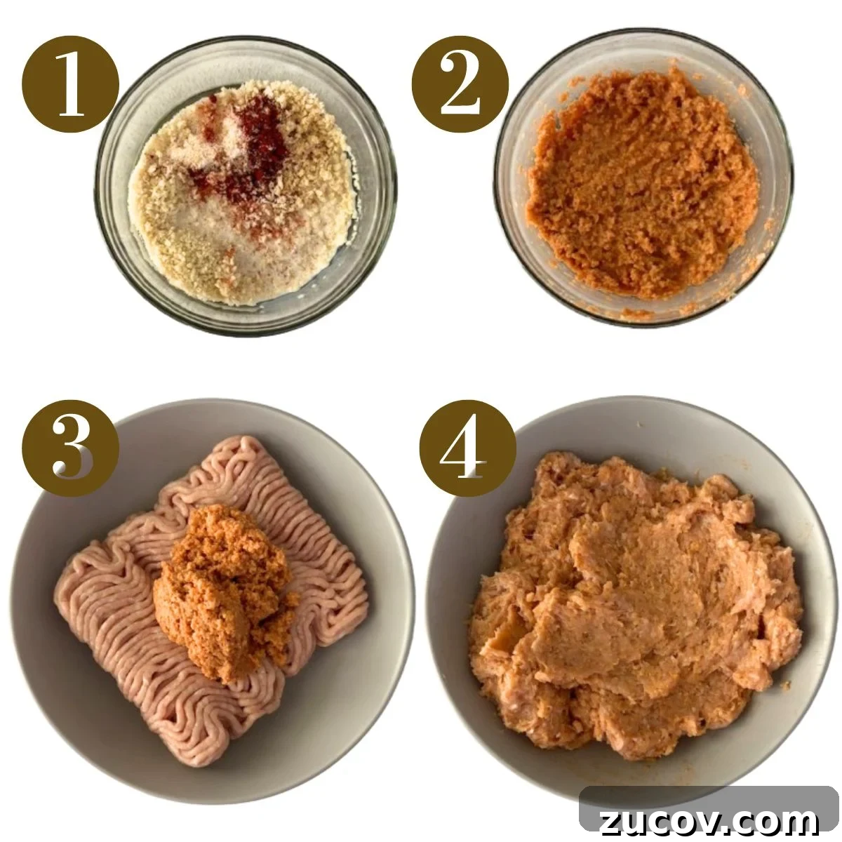 Steps to make homemade dino nuggets.