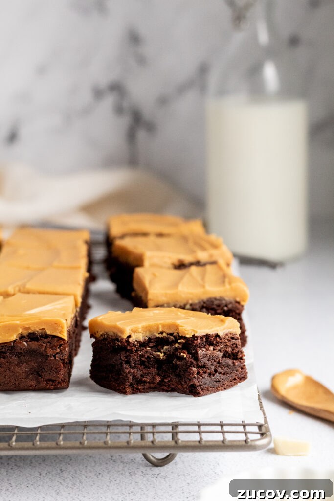 Salted Caramel White Chocolate Brownies: Gooey Brownie Recipe 7 img 11441 6