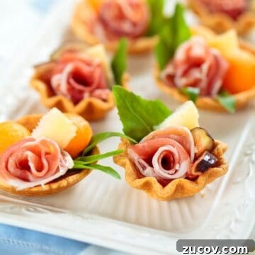 Hors doeuvres on a table.