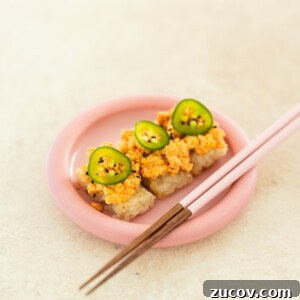 Crispy Rice with Spicy Tofu and Tangy Sesame Sauce 2 Spicy Tofu Crispy Rice