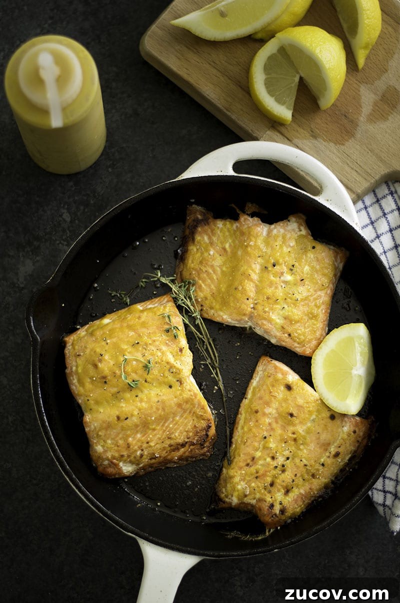 Peach Carolina BBQ Salmon | Sarcastic Cooking