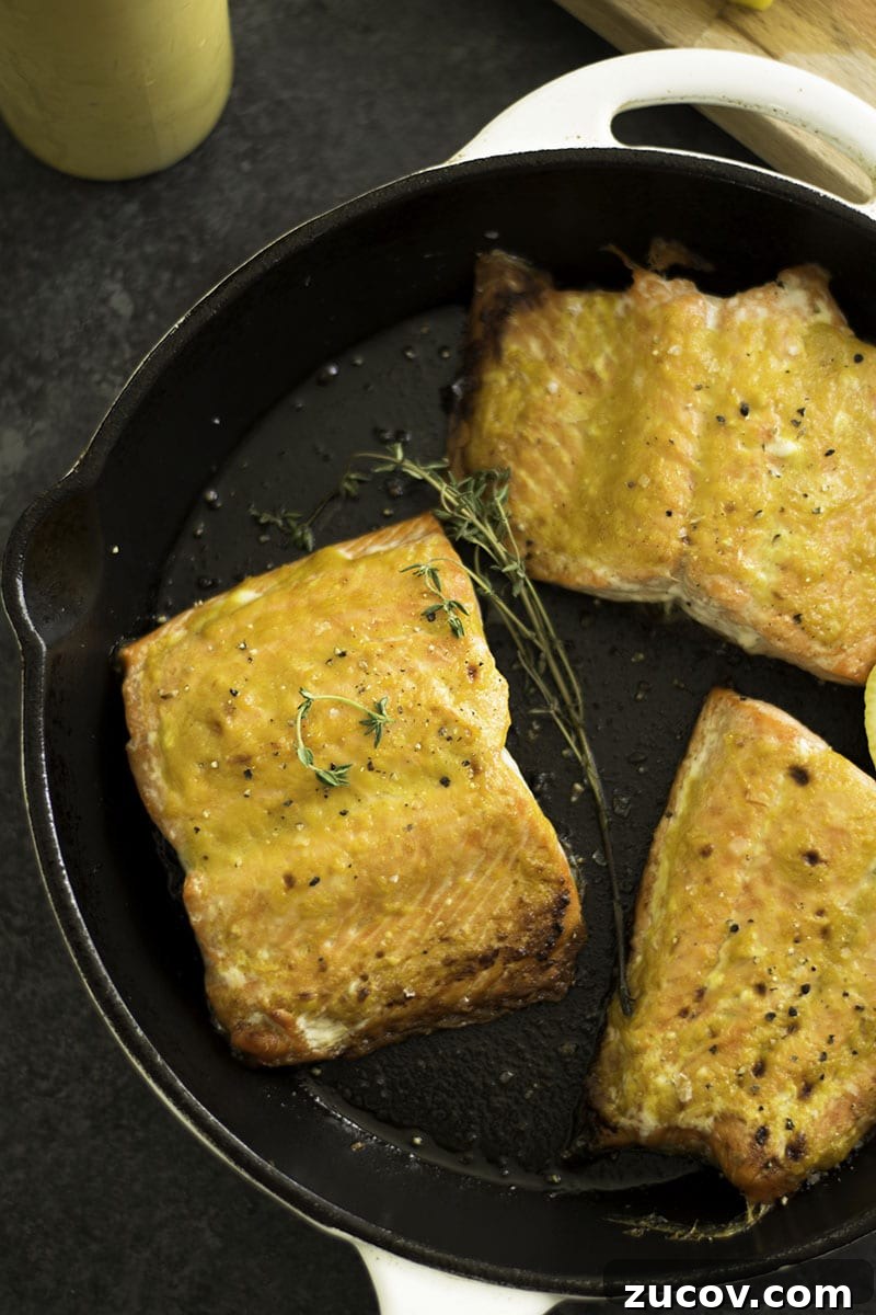 Peach Carolina BBQ Salmon | Sarcastic Cooking