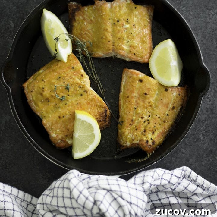 Peach Carolina BBQ Salmon | Sarcastic Cooking