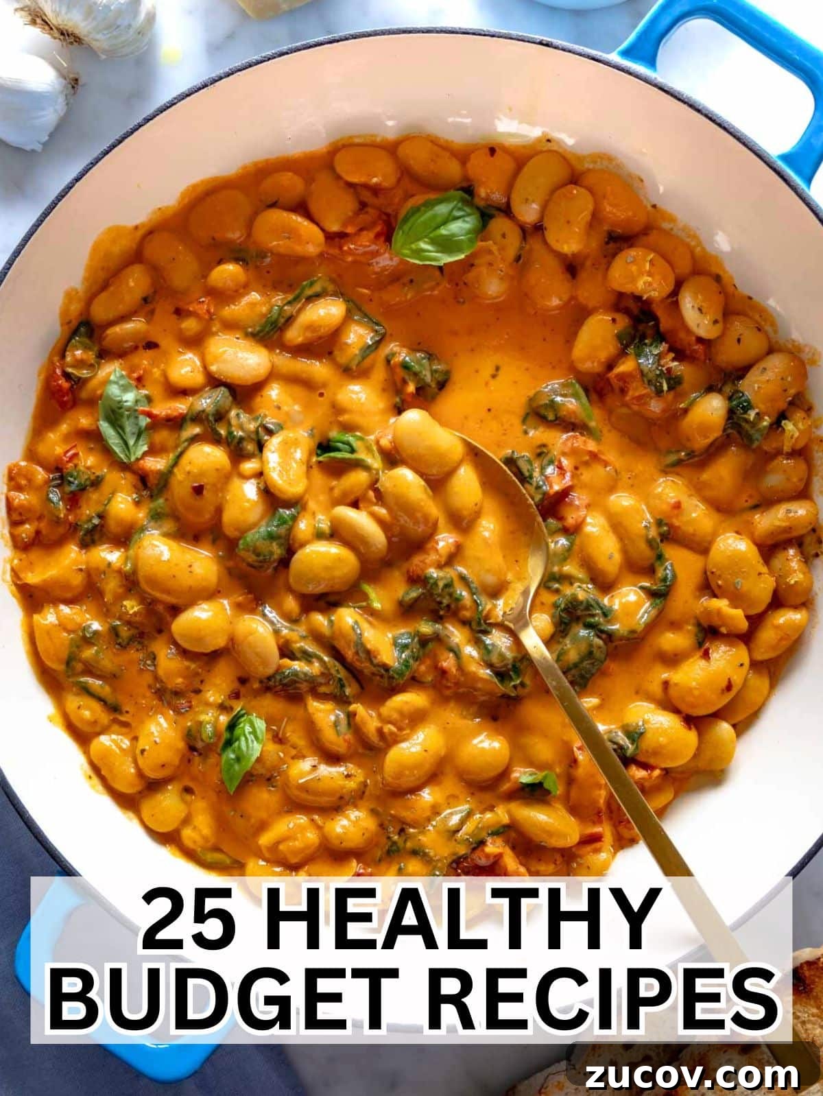 25 Affordable Recipes That Taste Gourmet on a Budget 2 Healthy budget recipes top down photo.