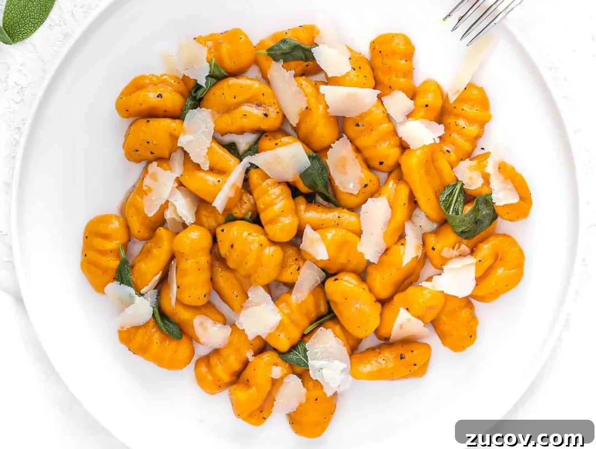 25 Affordable Recipes That Taste Gourmet on a Budget 21 sweet potato gnocchi with sauce and shaved parmesan