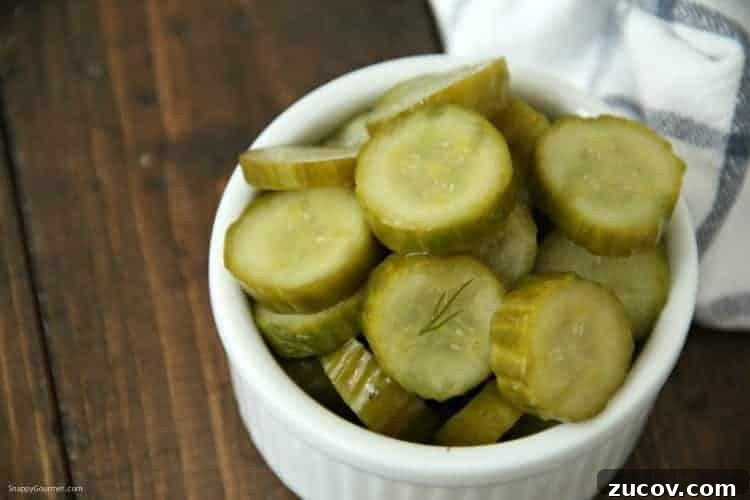 Mexican Refrigerator Pickles - Mexican pickles ready overnight with no canning Mexican Refrigerator Pickles in ramekin on wood table