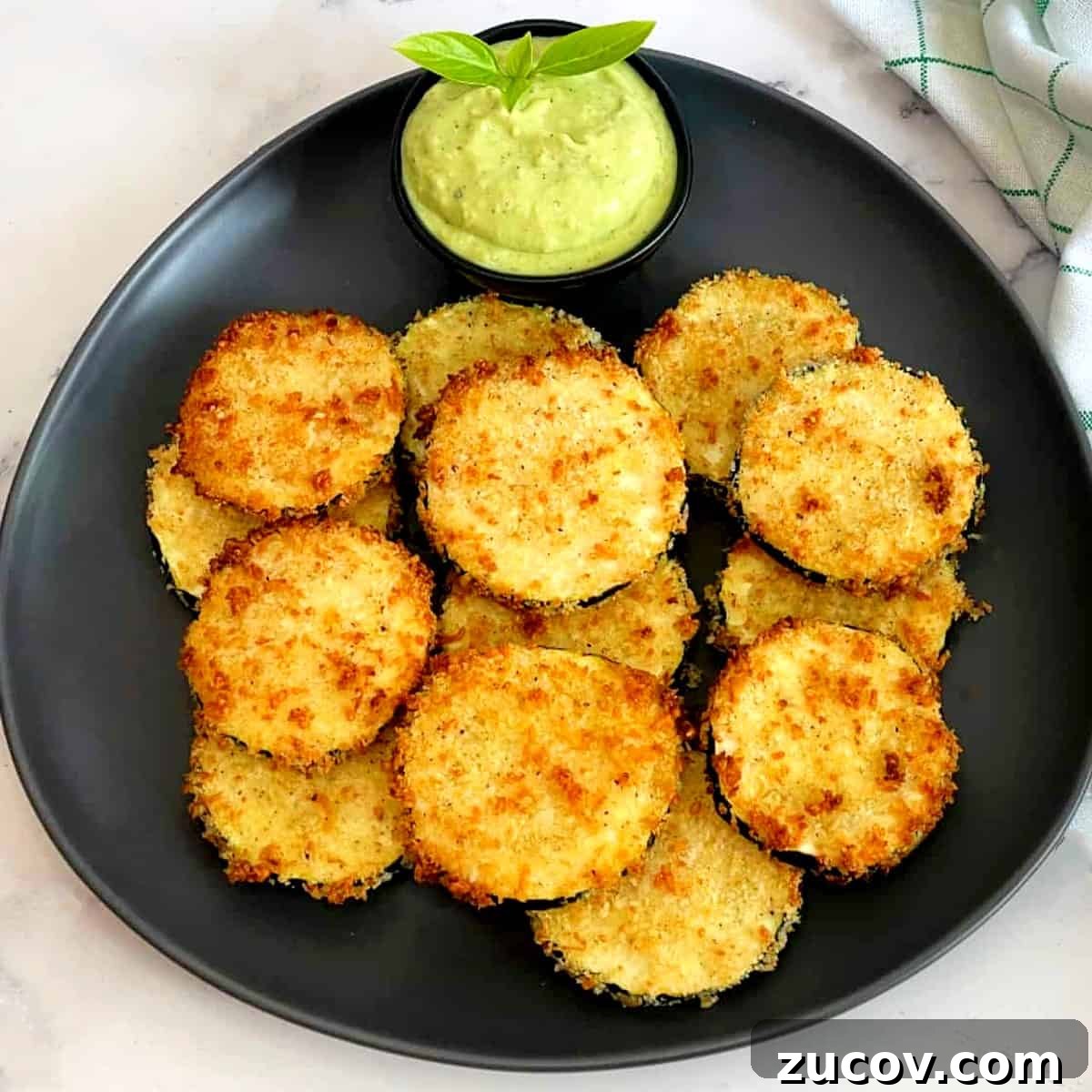 Crispy Air Fryer Zucchini Chips Recipe 10 fried zucchini made in the air fryer