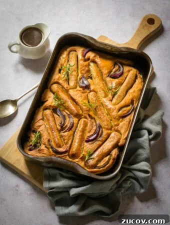Vegan Toad in the Hole: Savory Plant-Based Sausages in Yorkshire Pudding 19 Vegan Toad in the Hole