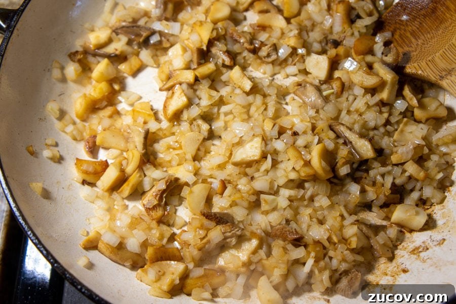 Juicy Pork Tenderloin with Creamy Mushroom Sauce Recipe 5 sauteed onions and mushrroms