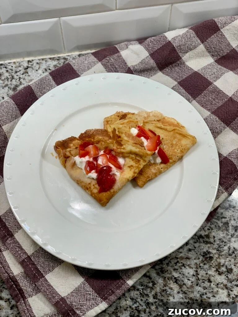 Blender Crepes: Quick, Smooth Batter for Perfect Crepes 6 Crepe close-up