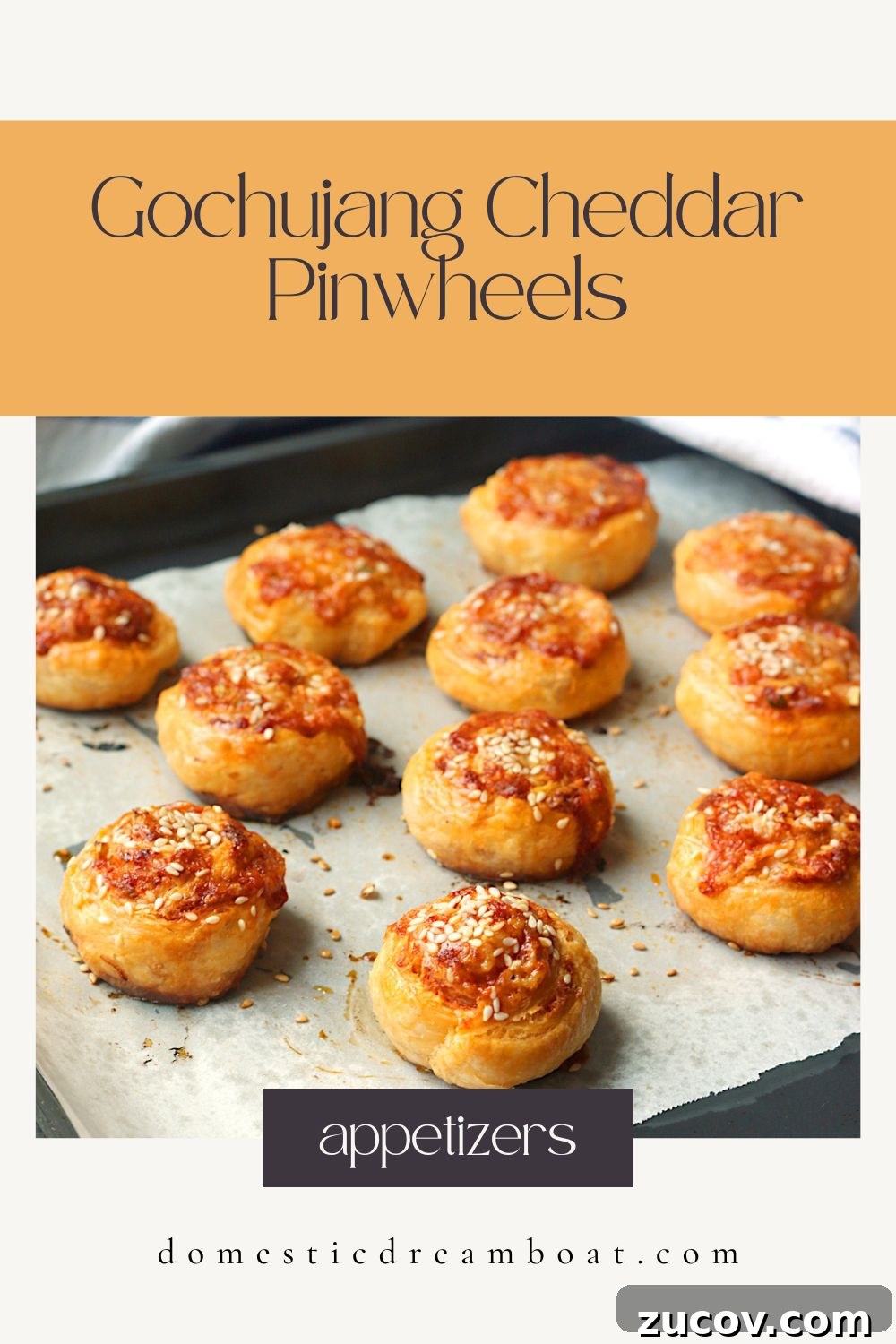 Gochujang Cheddar Pinwheel Appetizers: Spicy Korean Cheese Rolls 11 img 16414 10