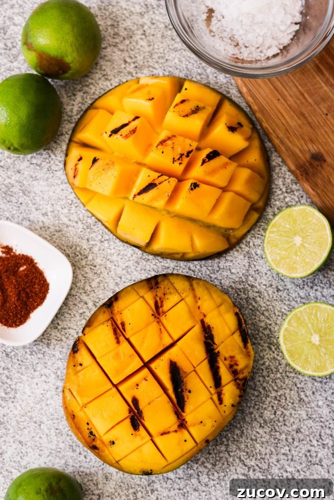 Grilled Mexican Chili-Lime Mango Recipe (Paleo, Whole30, Vegan) 4 how to grill mango