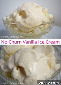 No-Churn Vanilla Ice Cream Recipe | Homemade Ice Cream Week 5 No Churn Vanilla Ice Cream. This ice cream is 3 ingredients, takes 5 minutes and is the creamiest and one of the best ice creams I have ever eaten! Seriously give this recipe a go! #icecream #easyicecreamrecipe
