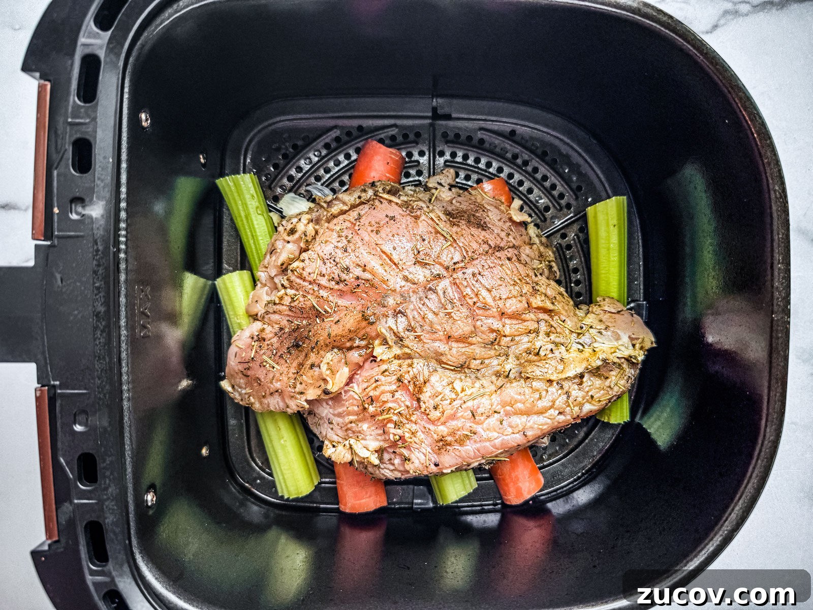 Crispy Juicy Air Fryer Turkey Breast Recipe 4 img 20189 3