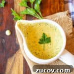 Classic Sauce Gribiche Recipe: Tangy French Egg and Herb Sauce 5 A small pitcher of sauce gribiche, made with hard-boiled eggs.