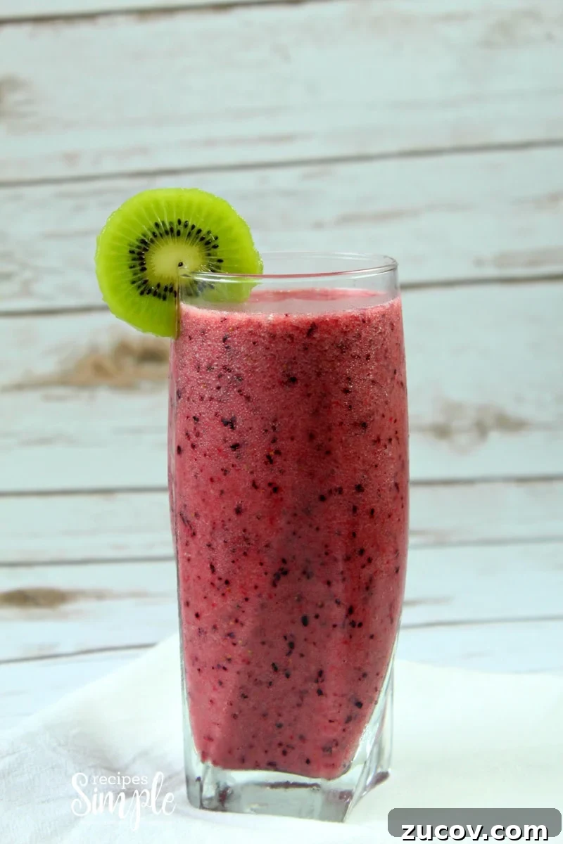 Triple Berry and Kiwi Smoothie Recipe for Fresh Morning Boost 3 Berry Smoothie Recipe
