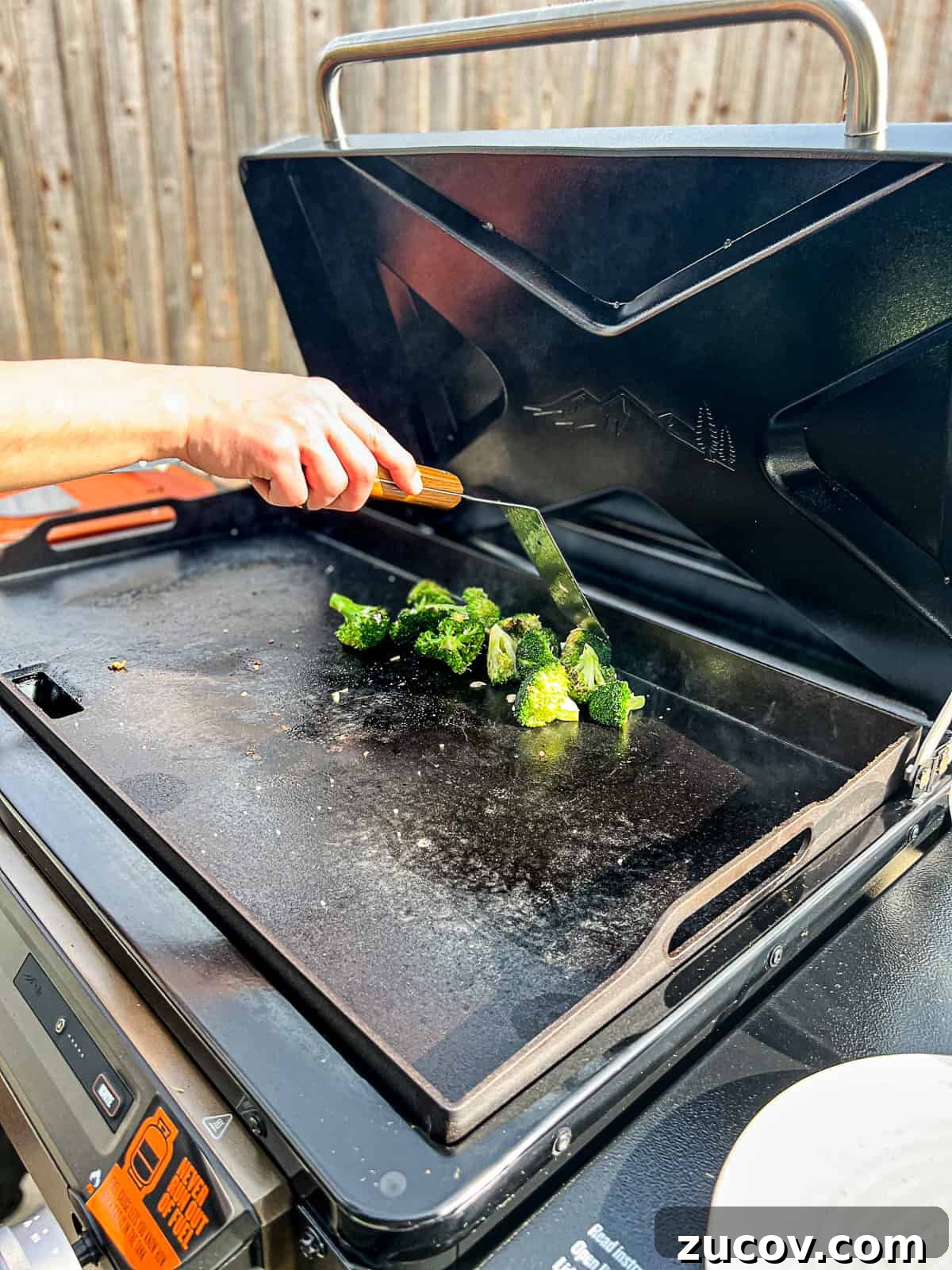 Griddled Broccoli: Crispy, Charred Broccoli on the Stovetop 6 Griddle Cooking Broccoli on Traeger Grills Flatrock