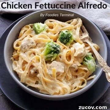 Instant Pot Shrimp Alfredo Recipe — Creamy 20-Minute Dinner 12 chicken fettuccine alfredo with broccoli in a grey bowl with a fork