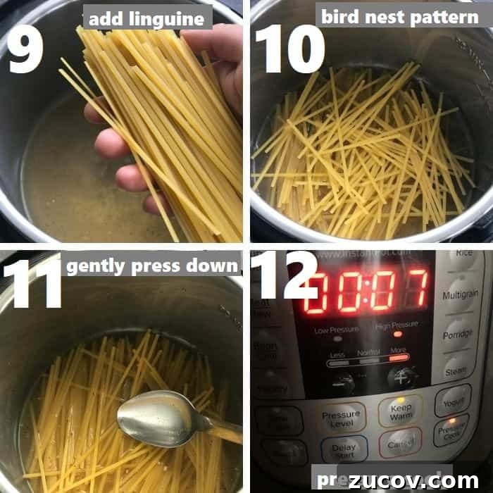 Instant Pot Shrimp Alfredo Recipe — Creamy 20-Minute Dinner 7 pressure cooking linguine pasta in instant pot