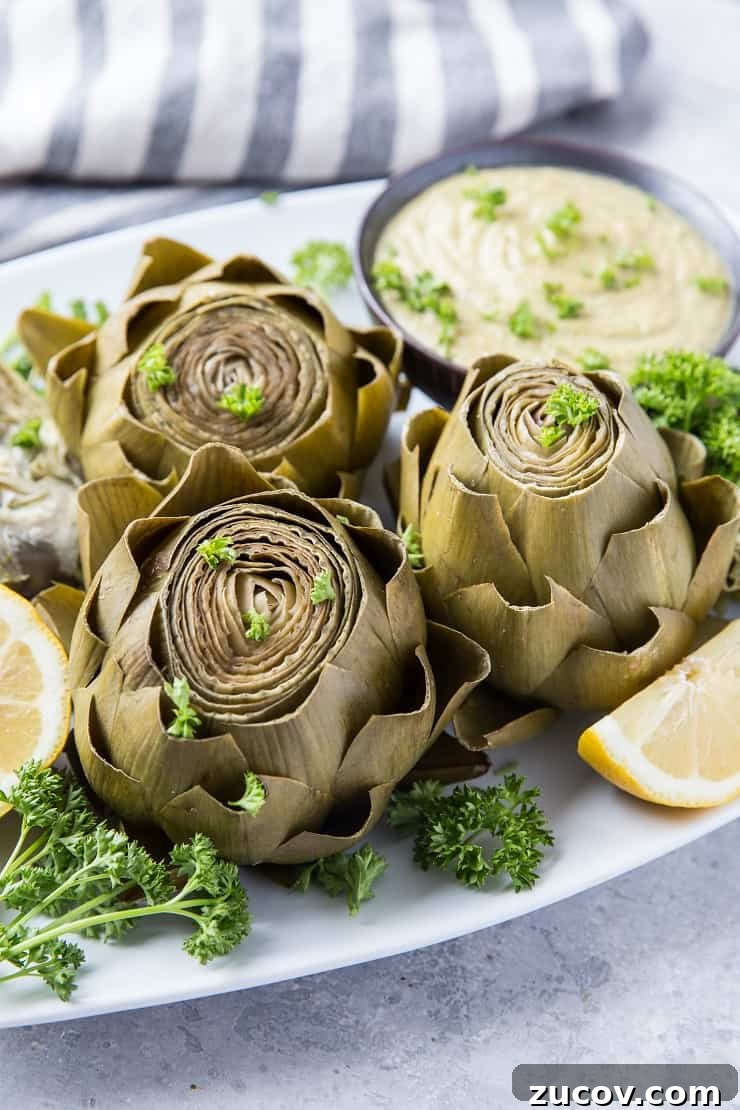 How to Cook Perfect Artichokes in the Instant Pot 2 How to Cook Artichokes in the Instant Pot - a photo tutorial on preparing artichokes in a pressure cooker
