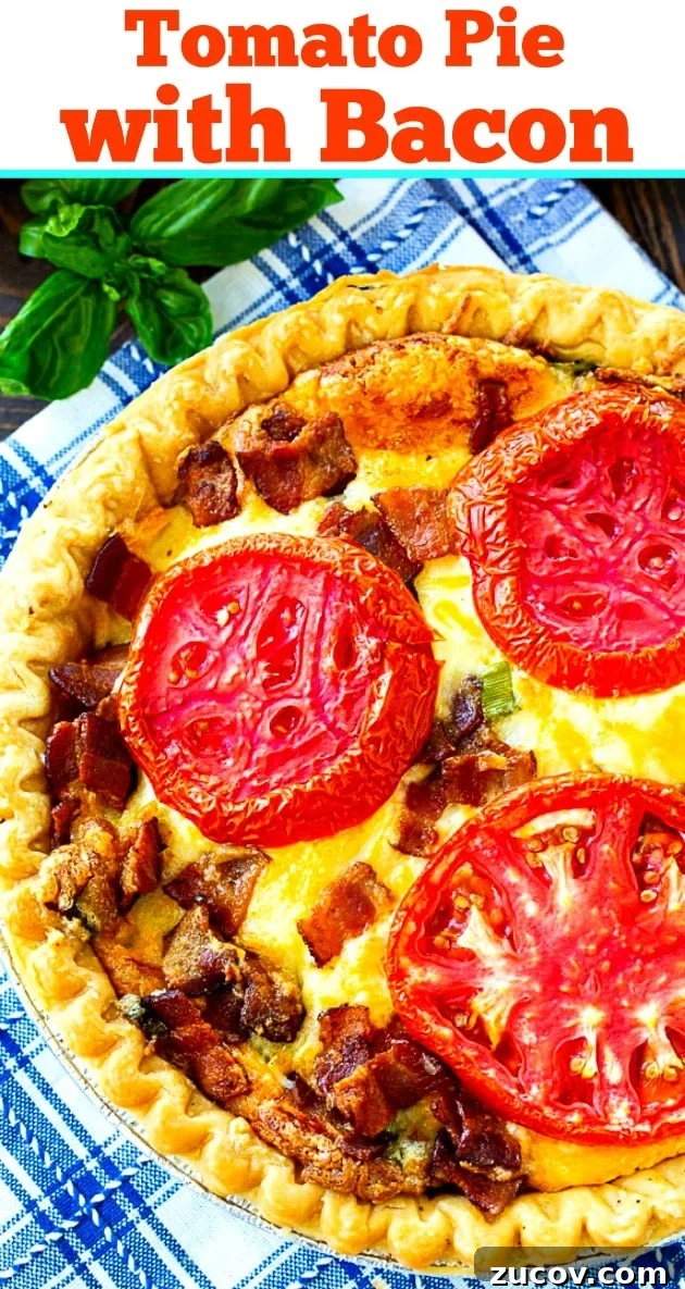 Savory Tomato and Bacon Pie Recipe for Summer Gatherings 6 Tomato Pie with Bacon