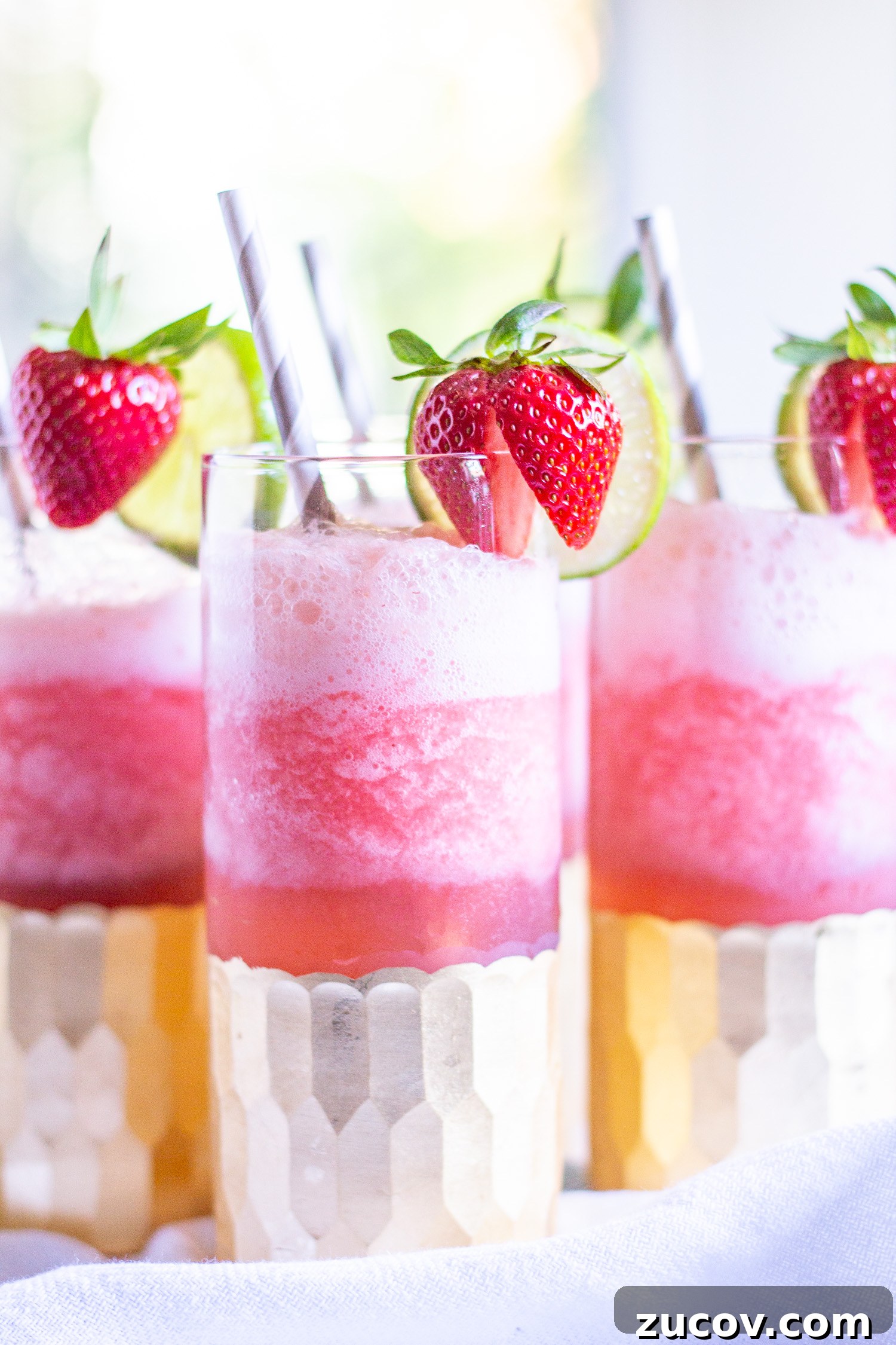 A Gin and Tonic Slushy transforms the classic British cocktail into a refreshing summertime treat.