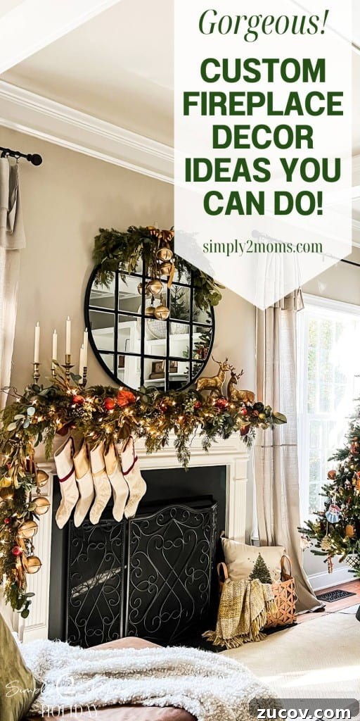 13 Elegant Christmas Fireplace Decorating Ideas to Try This Year 20 Custom fireplace decor ideas
