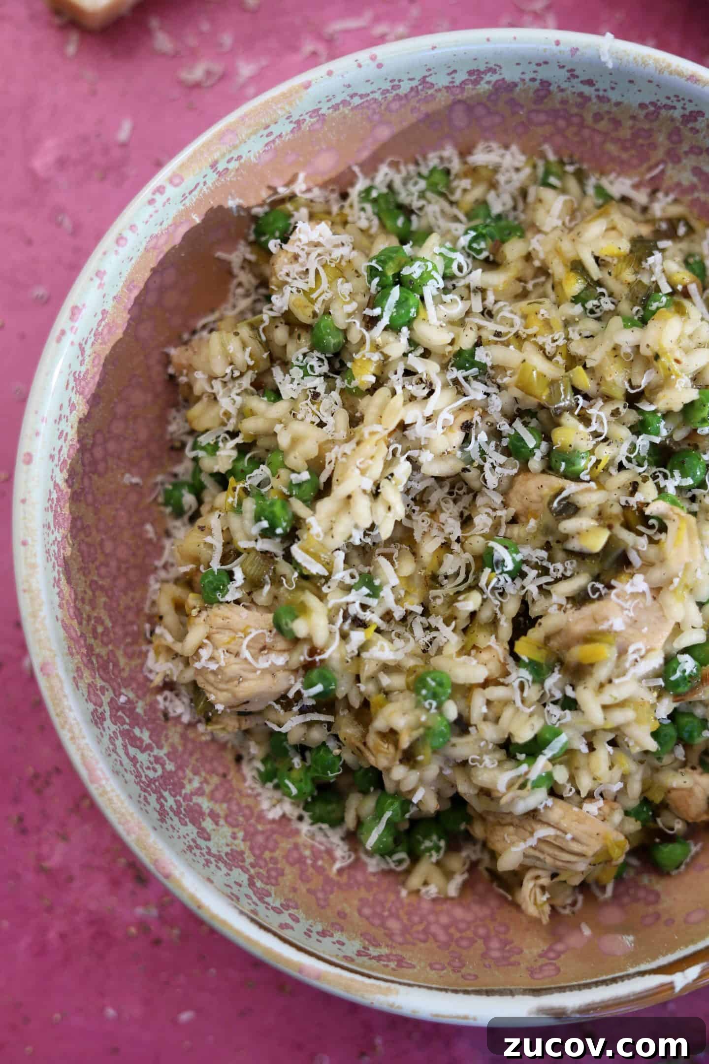 chicken and leek risotto