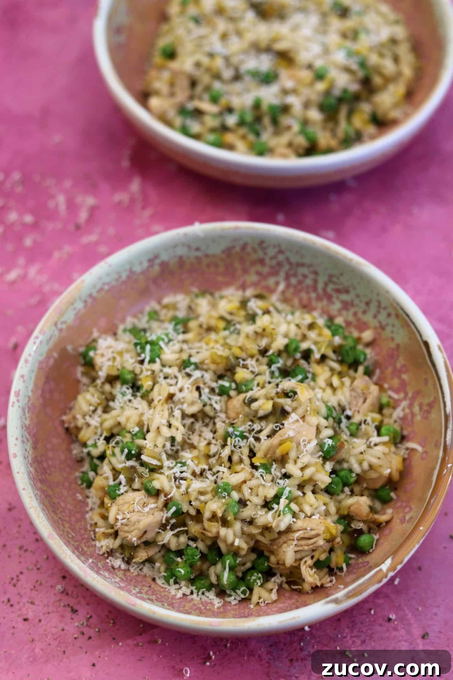 chicken and leek risotto