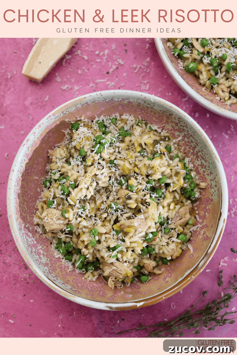 chicken and leek risotto