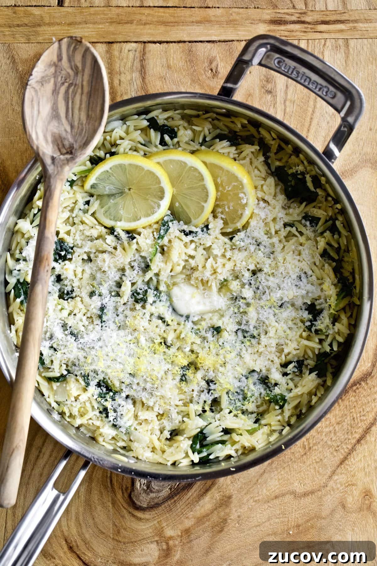 Orzo vs Risotto: Key Differences, Cooking Tips & Recipes 8 Creamy Lemon Orzo Pasta in a pan