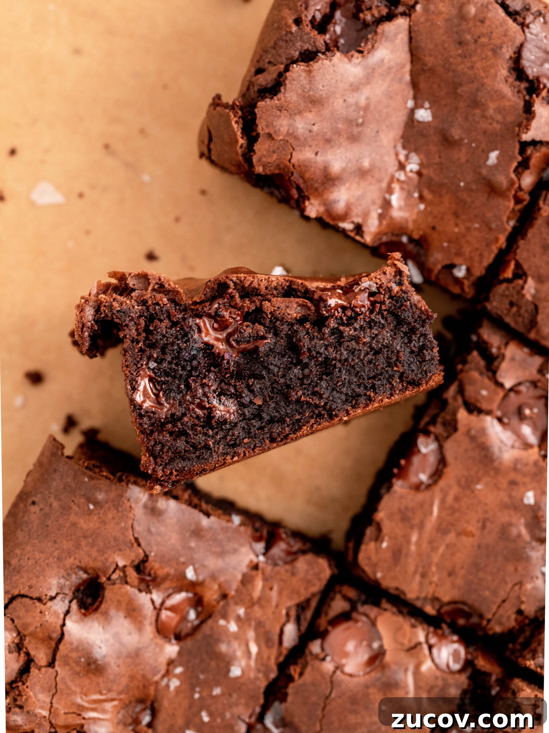 Fudgy Small-Batch Brownies Recipe for Two or Four Servings 2 Slice cut of the small batch brownies