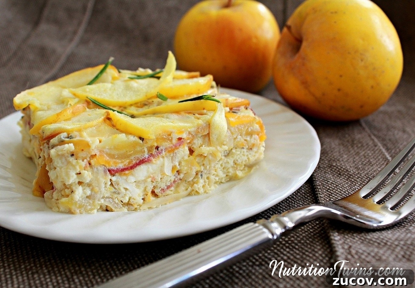 New York-Style Baked Egg Casserole Recipe 4 Apple_Egg_Cheese_Bake1Logo