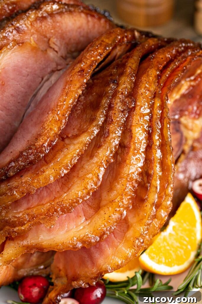 Homemade Honey Baked Ham Recipe (Copycat) 2 Caramelized slices of honey baked ham .