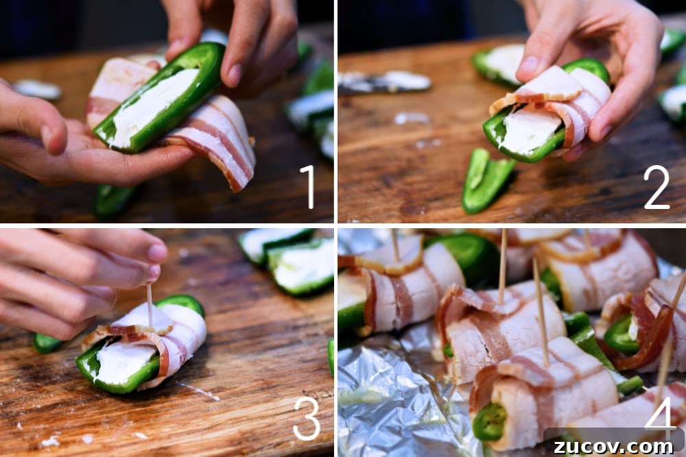 Gluten-Free Bacon-Wrapped Baked Jalapeño Poppers 4 24Bite: Baked Jalapeno Poppers with Bacon by Christian Guzman