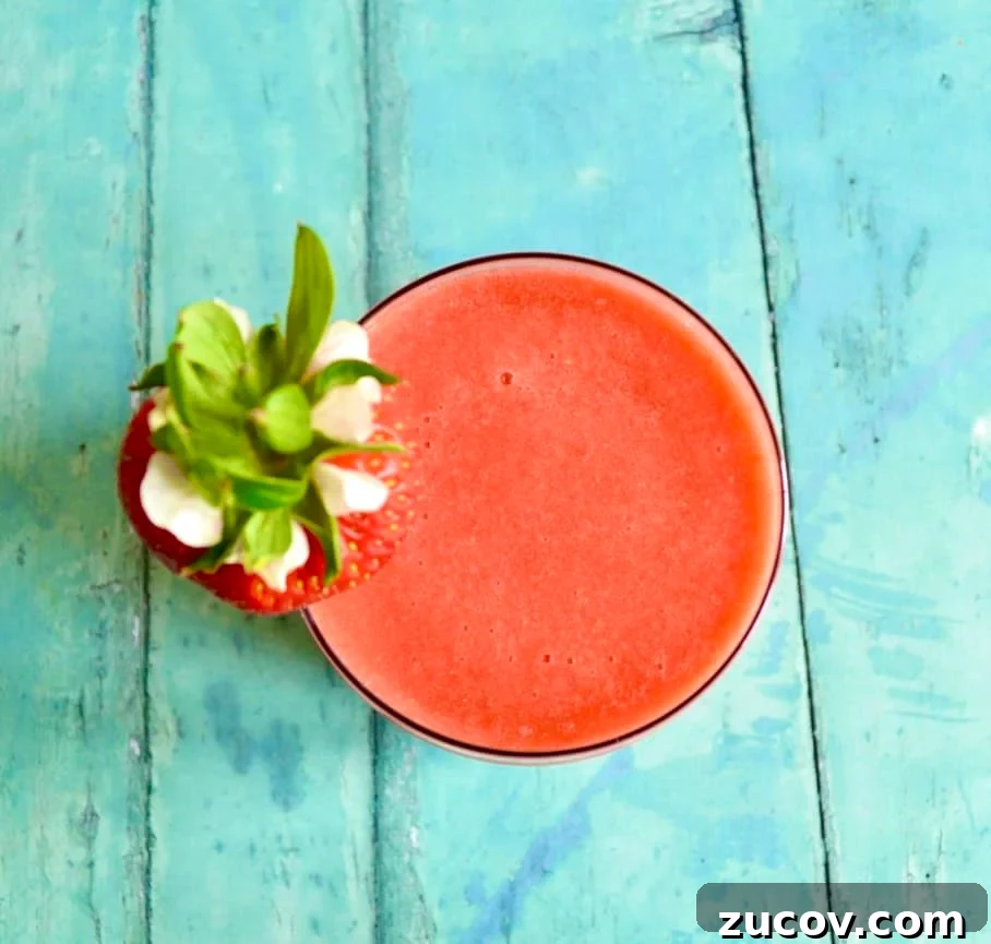 15 Refreshing Gluten- and Dairy-Free Summer Drinks 6 watermelon strawberry smoothie
