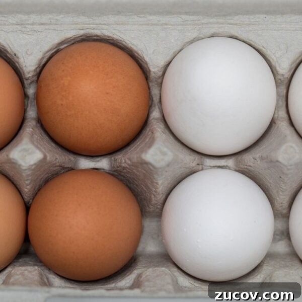 Egg Facts: 10 Frequently Asked Questions About Eggs 4 white and brown eggs in a carton