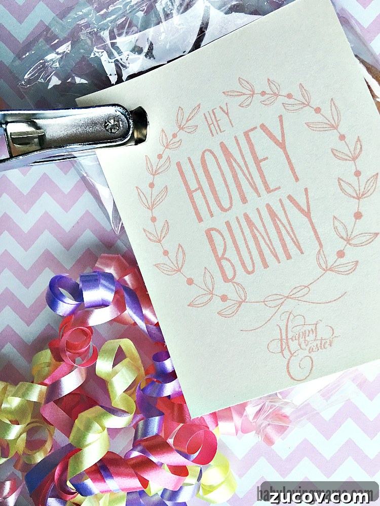Easter Free Printable Hey Honey Bunny